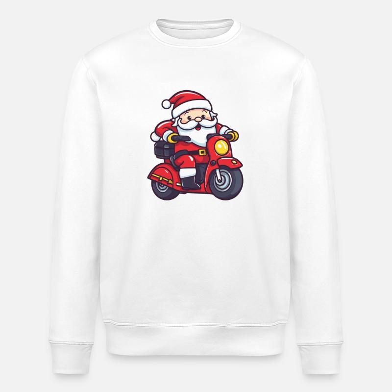 Père Noël Drôle de véhicule - Sweat bio ROLLER Stanley/Stella Unisexe - blanc