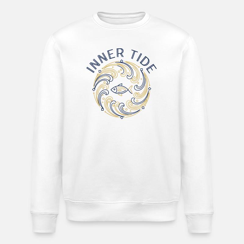 Rivière à marée intérieure - Sweat bio ROLLER Stanley/Stella Unisexe - blanc