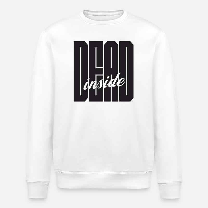Dead Inside fettes Logo - Stanley/Stella Unisex Bio-Sweatshirt ROLLER - Weiß