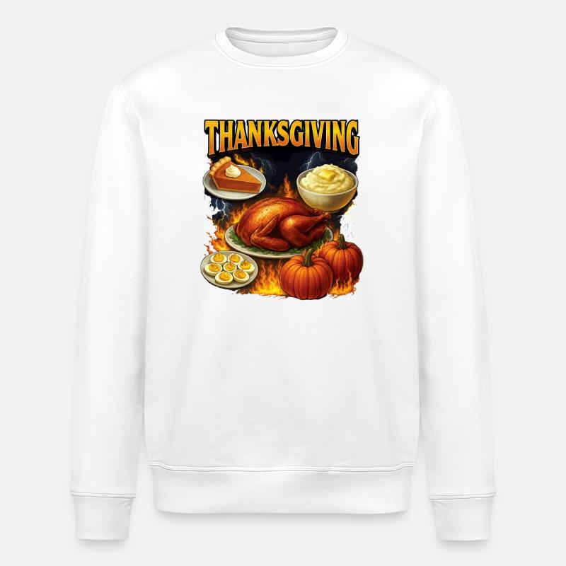 Thanksgiving - Stanley/Stella Unisex Bio-Sweatshirt ROLLER - Weiß