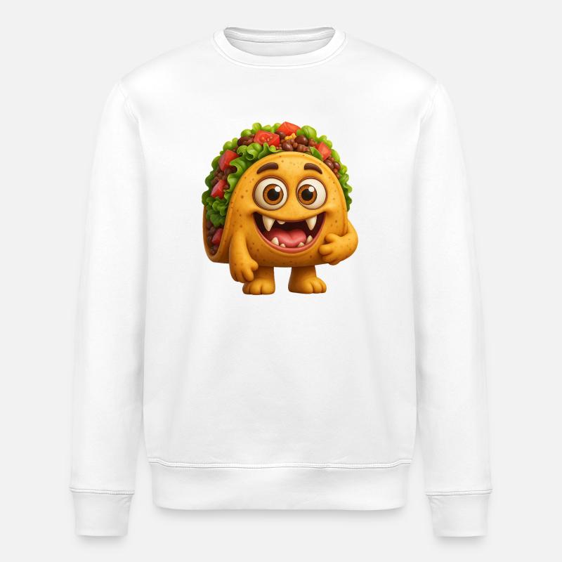 Taco Monster - Stanley/Stella Unisex Bio-Sweatshirt ROLLER - Weiß