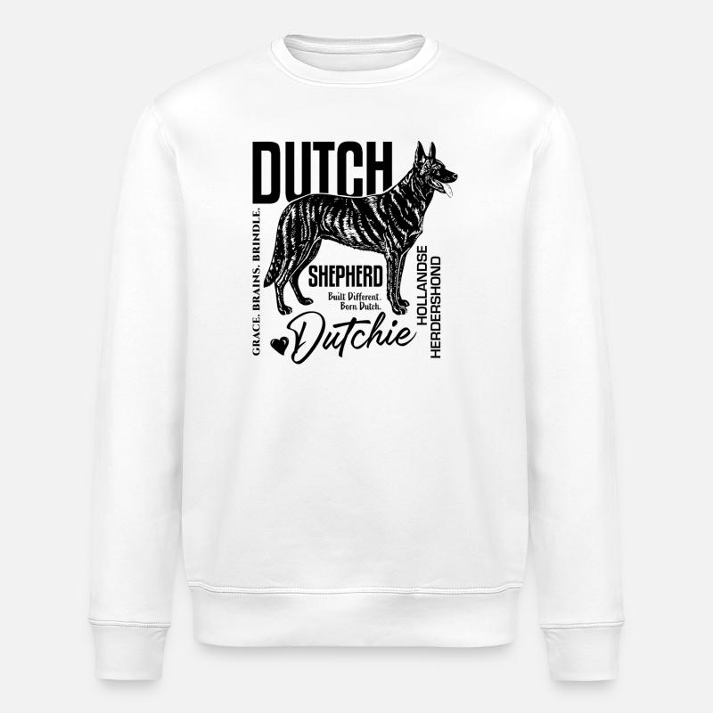 Luci-Standing-SideView - Stanley/Stella ROLLER Unisex Organic Sweatshirt - white