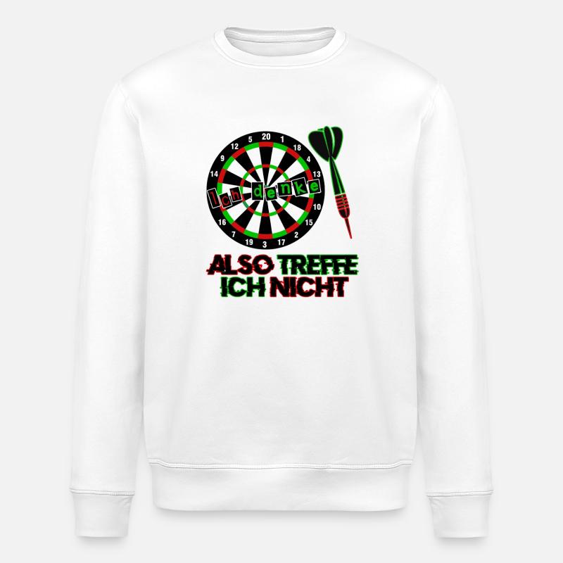 Fléchettes Fléchettes Dartspfeil - Sweat bio ROLLER Stanley/Stella Unisexe - blanc