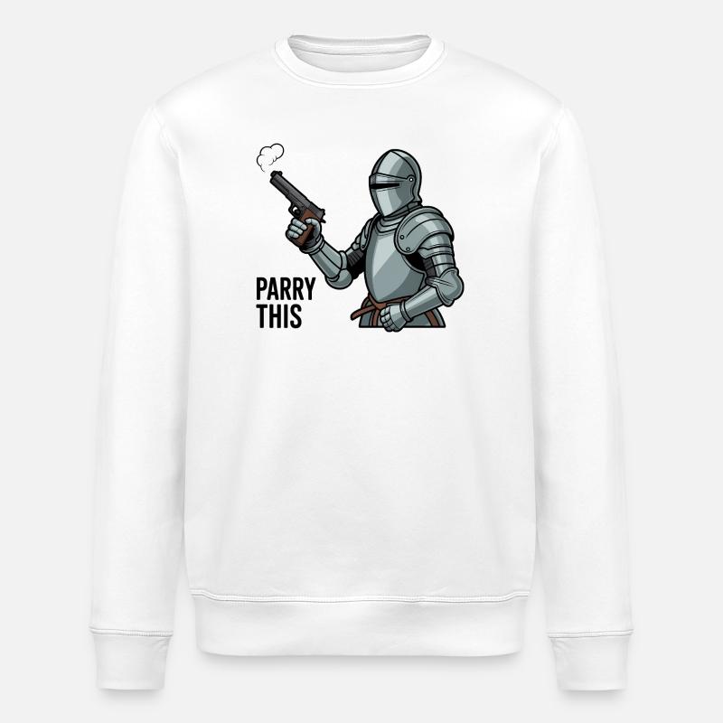 Parry this - Funny Soulslike Memes - Stanley/Stella ROLLER Unisex Organic Sweatshirt - white