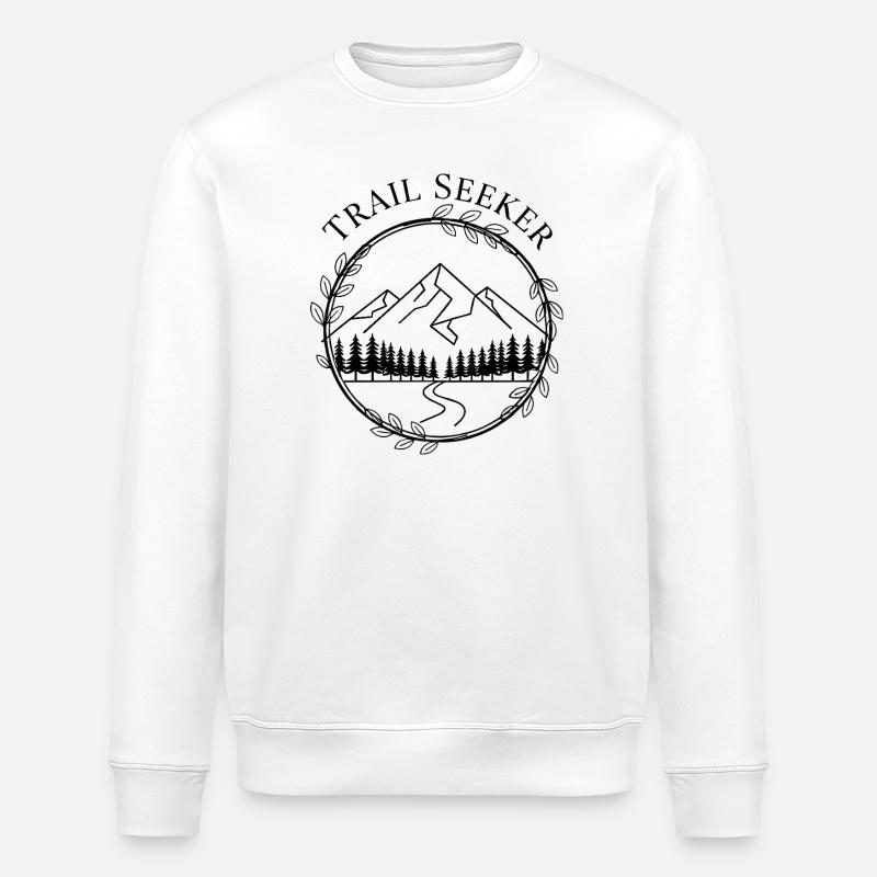 Trail Seeker – Naturpfad Edition - Stanley/Stella Unisex Bio-Sweatshirt ROLLER - Weiß
