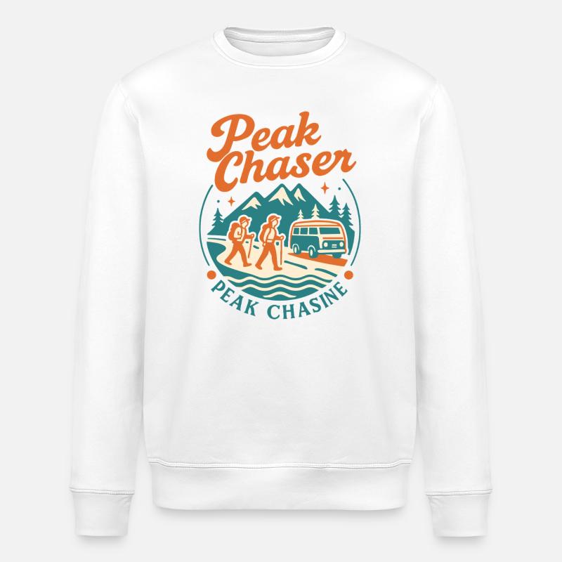 Peak Chaser Abenteuer - Stanley/Stella Unisex Bio-Sweatshirt ROLLER - Weiß