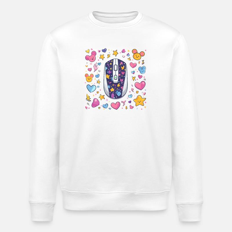 Souris Kawaii Star Magic - Sweat bio ROLLER Stanley/Stella Unisexe - blanc
