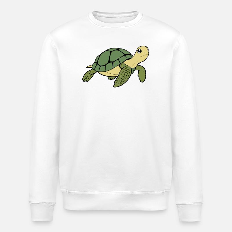 Schildkröten Schildkröten - Stanley/Stella Unisex Bio-Sweatshirt ROLLER - Weiß