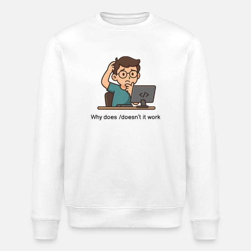 Why does/doesn't it work - Stanley/Stella ROLLER Unisex Organic Sweatshirt - white