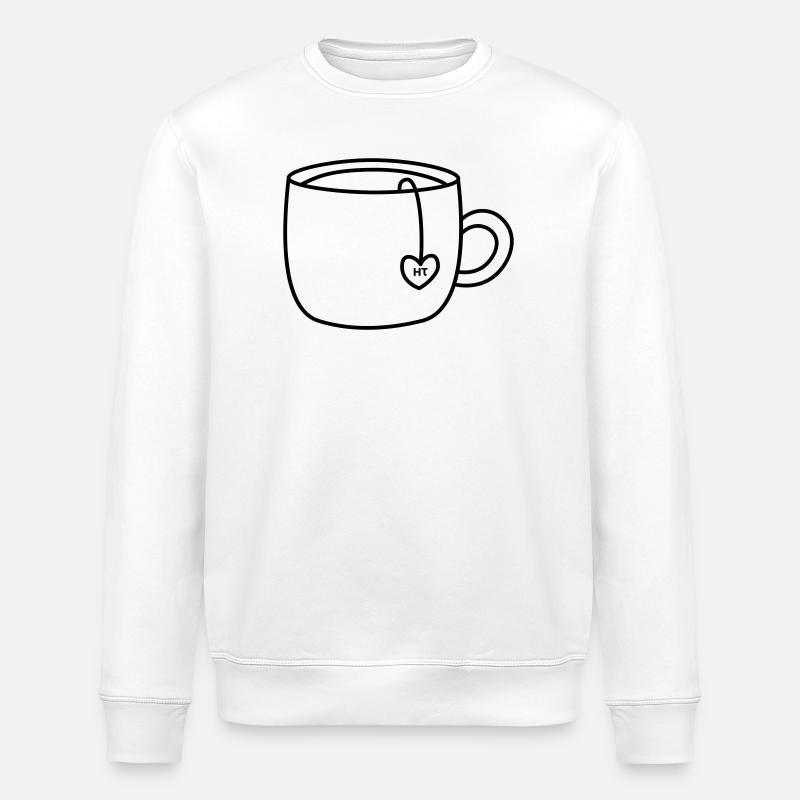 HT logo Tasse_Transparent - Sweat bio ROLLER Stanley/Stella Unisexe - blanc