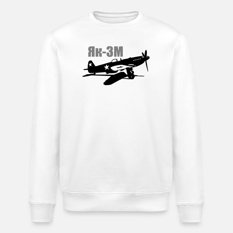 Yak-3 M - Stanley/Stella ROLLER Unisex Organic Sweatshirt - white