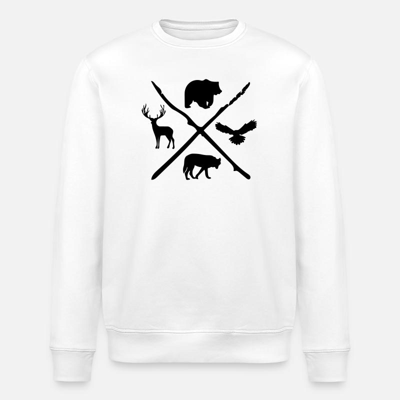 Tier - Stanley/Stella Unisex Bio-Sweatshirt ROLLER - Weiß