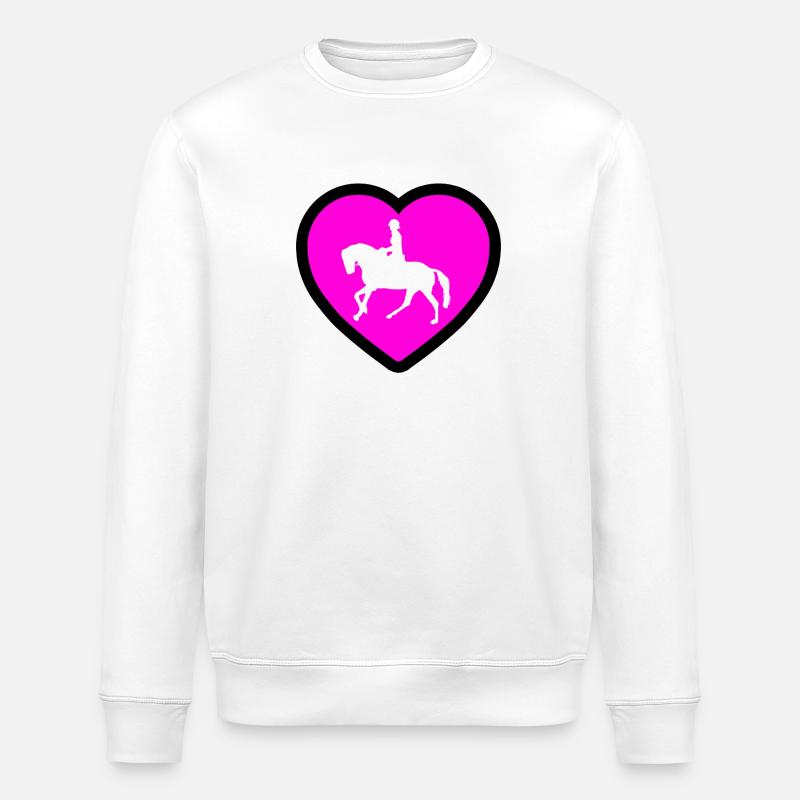 Chevaux - Sweat bio ROLLER Stanley/Stella Unisexe - blanc