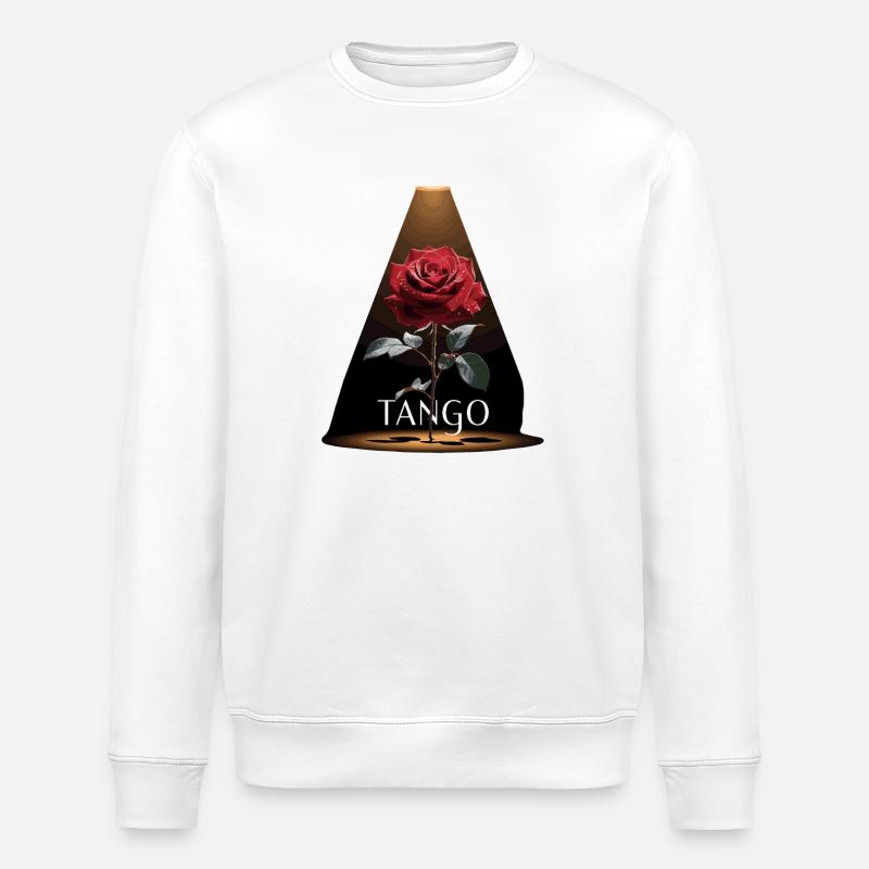 Experience Tango Rose in the spotlight - Stanley/Stella ROLLER Unisex Organic Sweatshirt - white