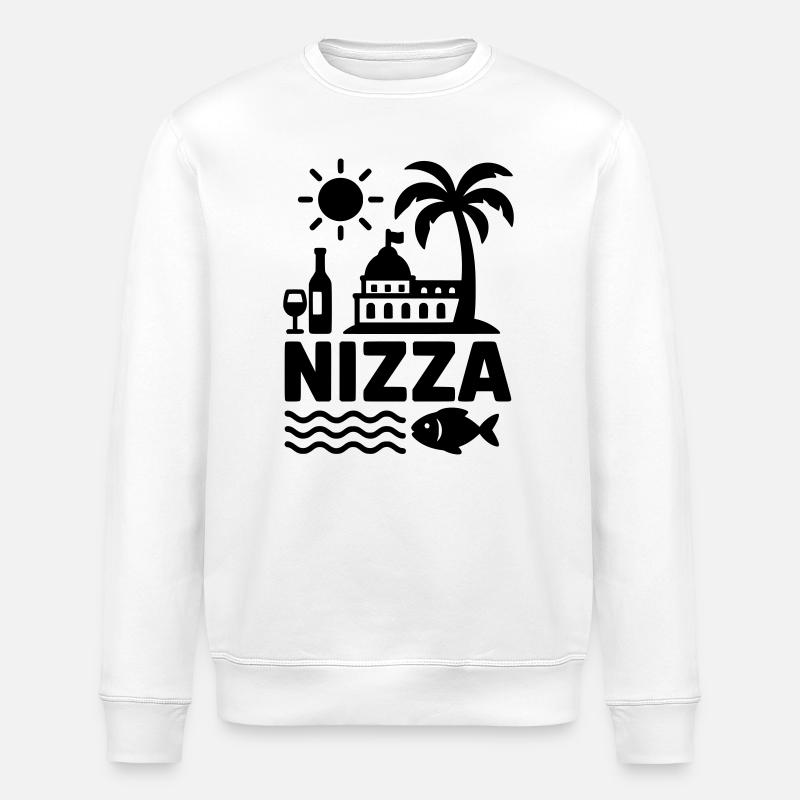 nizza  - Stanley/Stella Unisex Bio-Sweatshirt ROLLER - Weiß