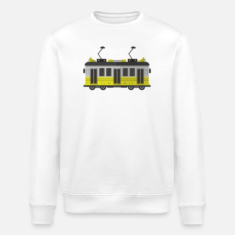 Straßenbahn - Stanley/Stella Unisex Bio-Sweatshirt ROLLER - Weiß