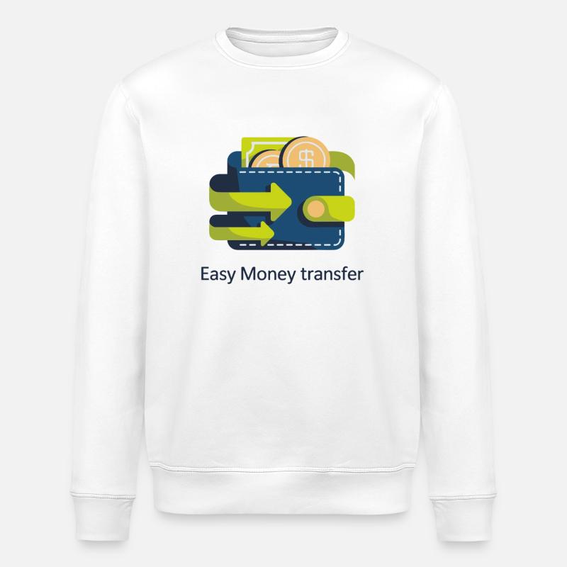 Cashflow-Wallet-Symbol - Stanley/Stella Unisex Bio-Sweatshirt ROLLER - Weiß