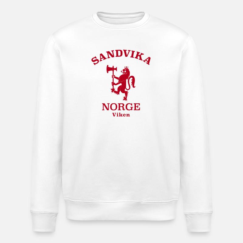 Sandvika Norge Norway - Stanley/Stella Unisex Bio-Sweatshirt ROLLER - Weiß