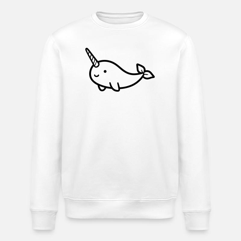 Narwal - Stanley/Stella Unisex Bio-Sweatshirt ROLLER - Weiß