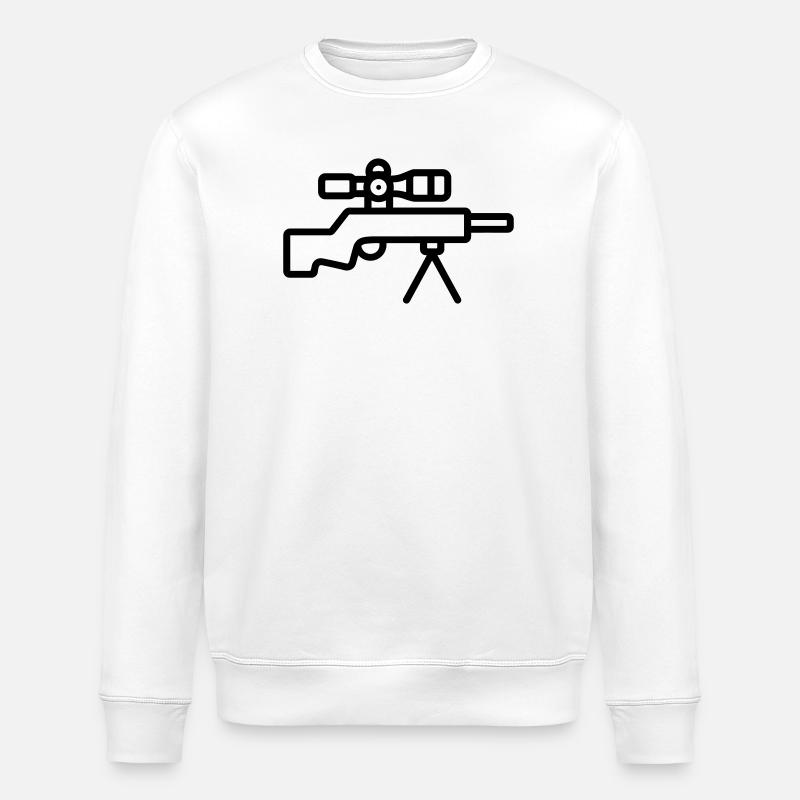 Sniper - Sweat bio ROLLER Stanley/Stella Unisexe - blanc