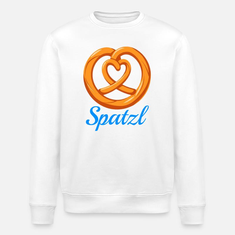 Spatzl Brezel - Stanley/Stella Unisex Bio-Sweatshirt ROLLER - Weiß