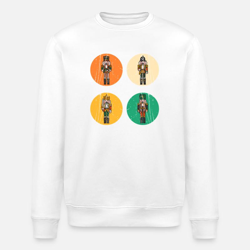 Noël du Casse-Noisette du Père Noël - Sweat bio ROLLER Stanley/Stella Unisexe - blanc