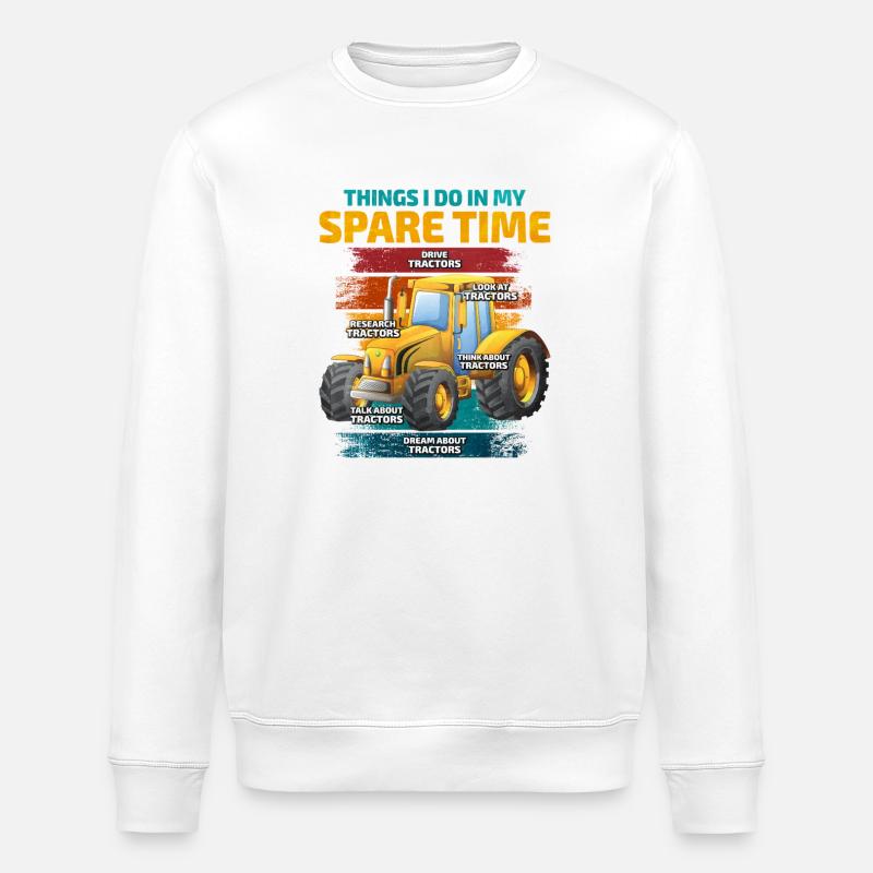 Traktor - Stanley/Stella Unisex Bio-Sweatshirt ROLLER - Weiß