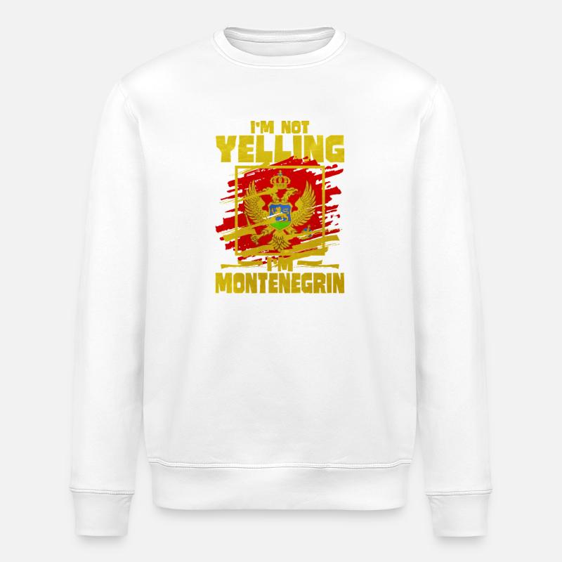 Montenegro - Stanley/Stella Unisex Bio-Sweatshirt ROLLER - Weiß