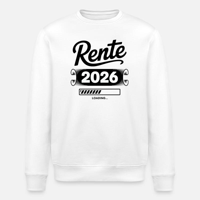 Rente 2026 Countdown - Stanley/Stella Unisex Bio-Sweatshirt ROLLER - Weiß