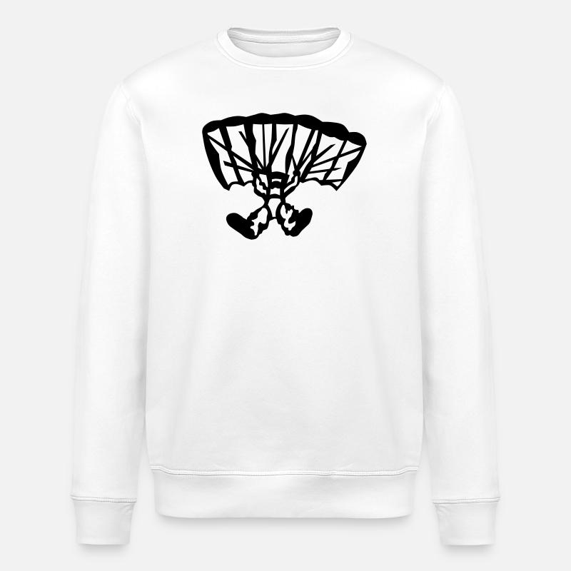parachutiste - Sweat bio ROLLER Stanley/Stella Unisexe - blanc