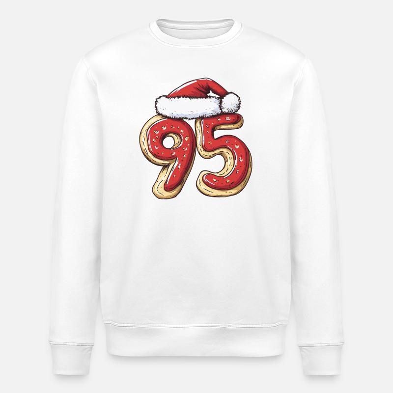 Noël du Cookie Numéro 95 - Sweat bio ROLLER Stanley/Stella Unisexe - blanc