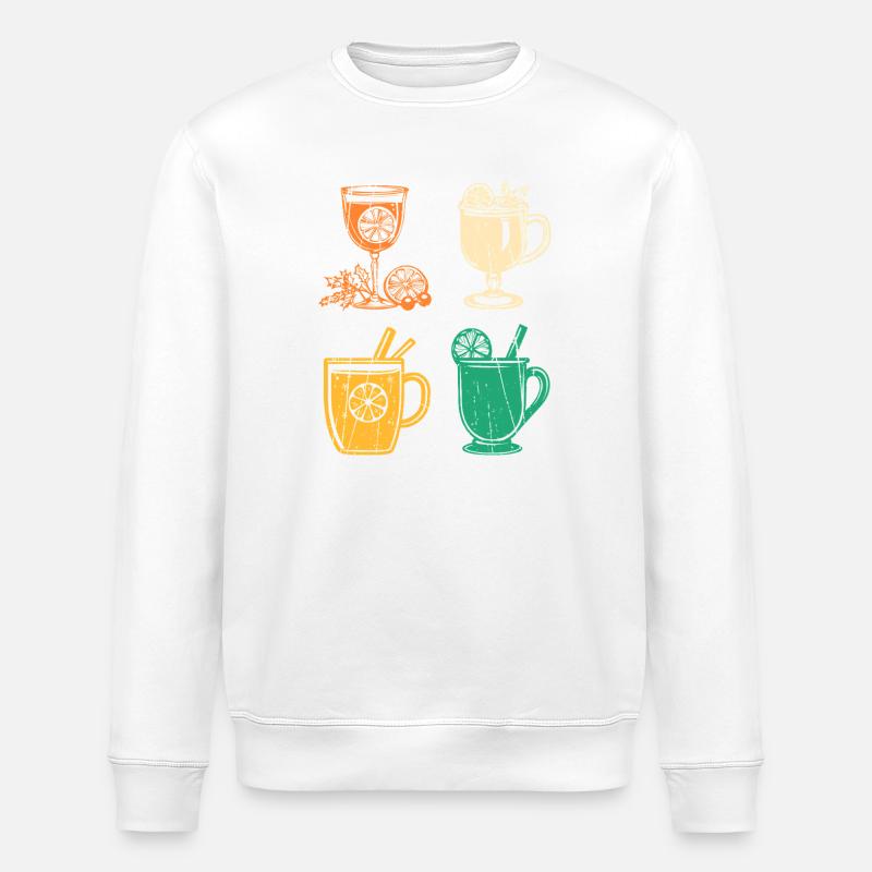 Weihnachtsmann Glühwein Weihnachten - Stanley/Stella Unisex Bio-Sweatshirt ROLLER - Weiß