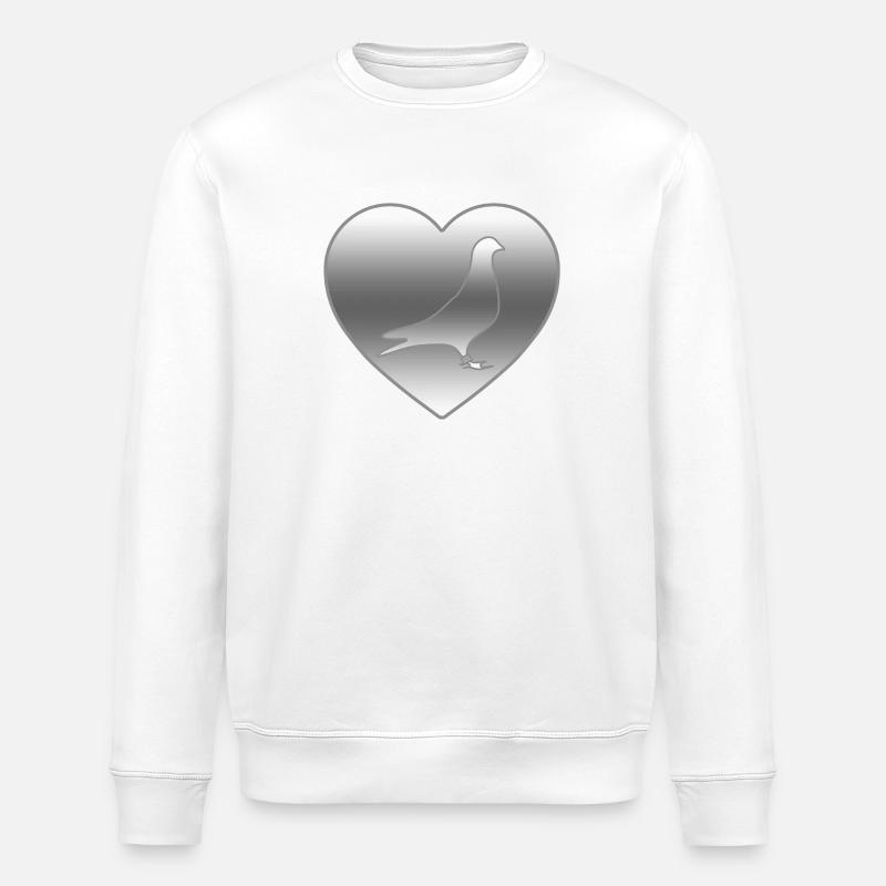 Tauben - Stanley/Stella Unisex Bio-Sweatshirt ROLLER - Weiß