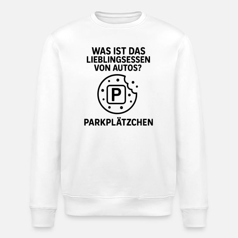 parkplätzchen witz autofahrer kekse - Stanley/Stella Unisex Bio-Sweatshirt ROLLER - Weiß
