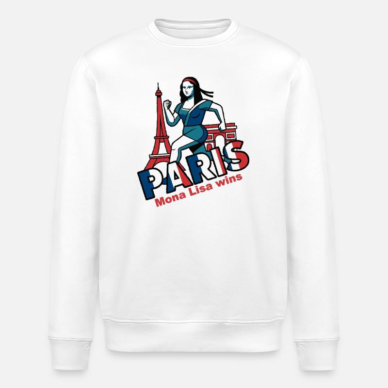 Mona Lisa Paris - Stanley/Stella Unisex Bio-Sweatshirt ROLLER - Weiß
