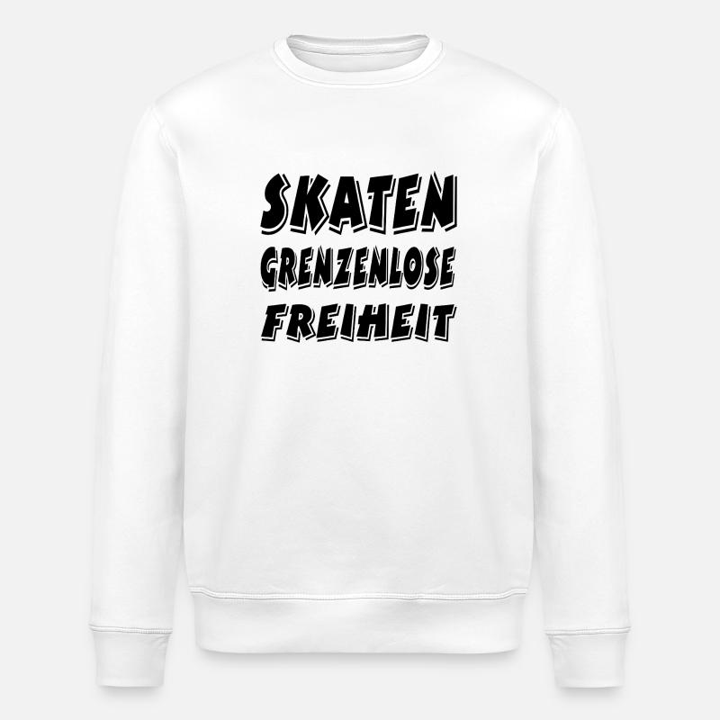 Patinage - Sweat bio ROLLER Stanley/Stella Unisexe - blanc