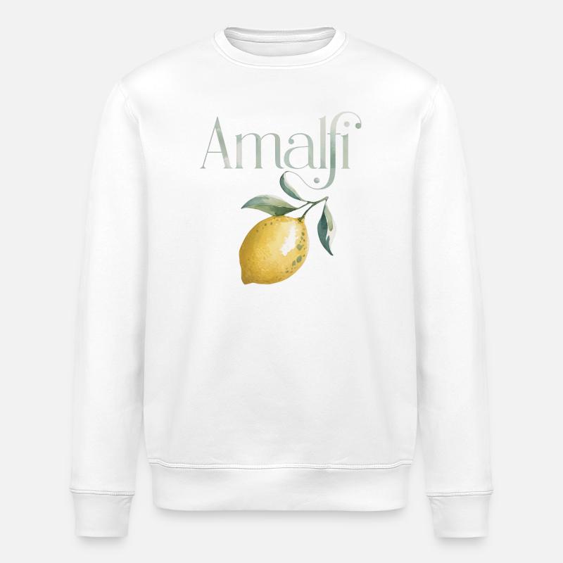 AMALFI – Lemon Chic - Sweat bio ROLLER Stanley/Stella Unisexe - blanc
