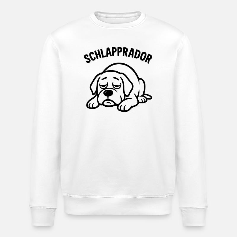 schlapprador labrador - Stanley/Stella Unisex Bio-Sweatshirt ROLLER - Weiß