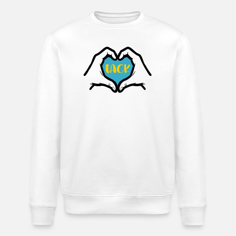 Danke - Stanley/Stella Unisex Bio-Sweatshirt ROLLER - Weiß