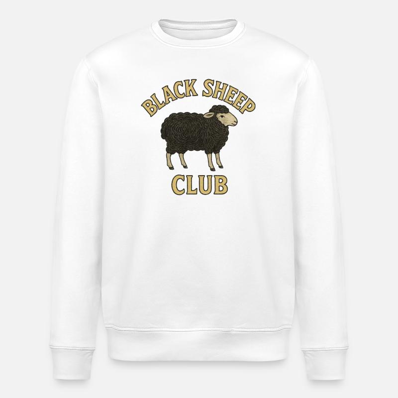 Emblème du Club des Moutons Noirs - Sweat bio ROLLER Stanley/Stella Unisexe - blanc
