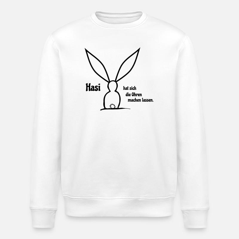 Making ears - Stanley/Stella ROLLER Unisex Organic Sweatshirt - white