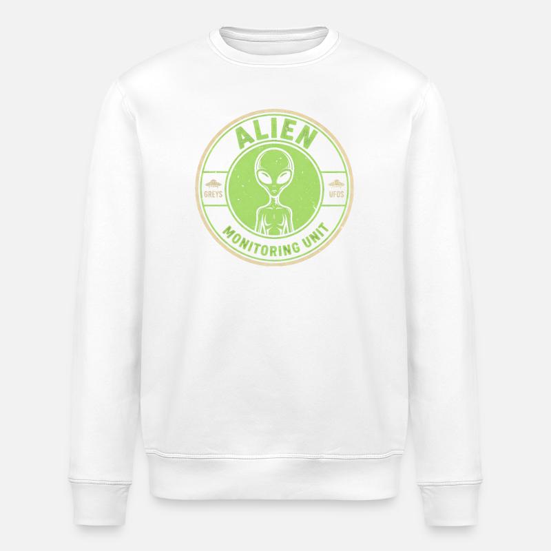 Unité de surveillance extraterrestre : mythe amusant - Sweat bio ROLLER Stanley/Stella Unisexe - blanc