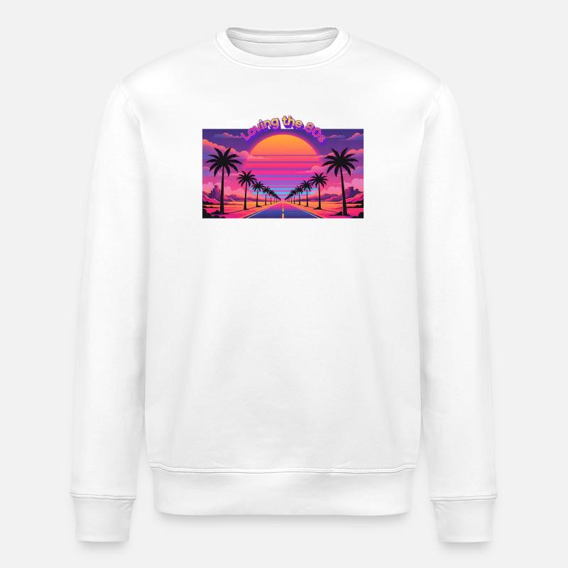 Loving the 80s - Stanley/Stella Unisex Bio-Sweatshirt ROLLER - Weiß