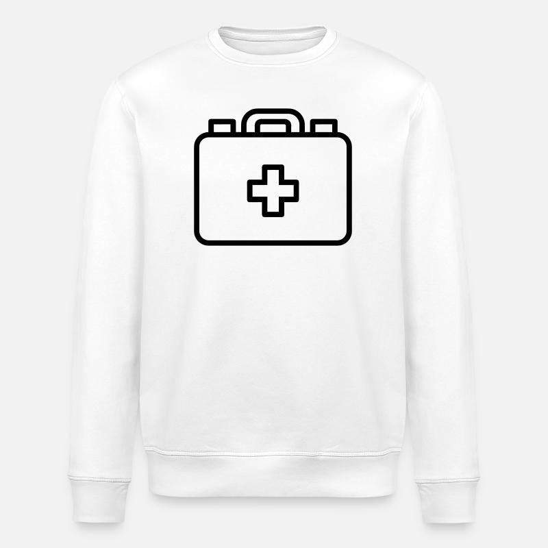 First aid kit - Stanley/Stella ROLLER Unisex Organic Sweatshirt - white