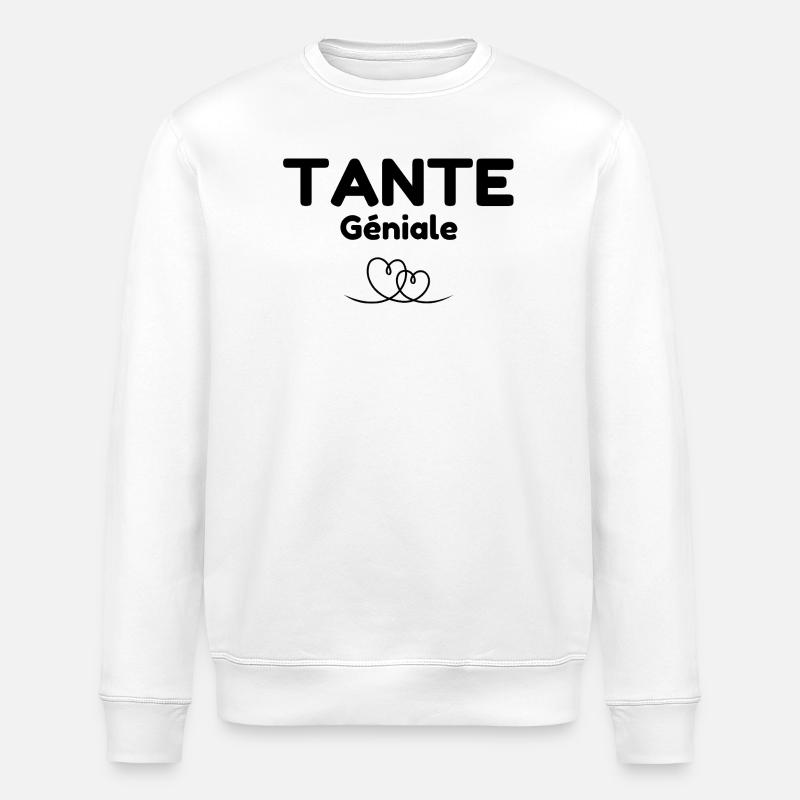 TANTE Géniale - Sweat bio ROLLER Stanley/Stella Unisexe - blanc