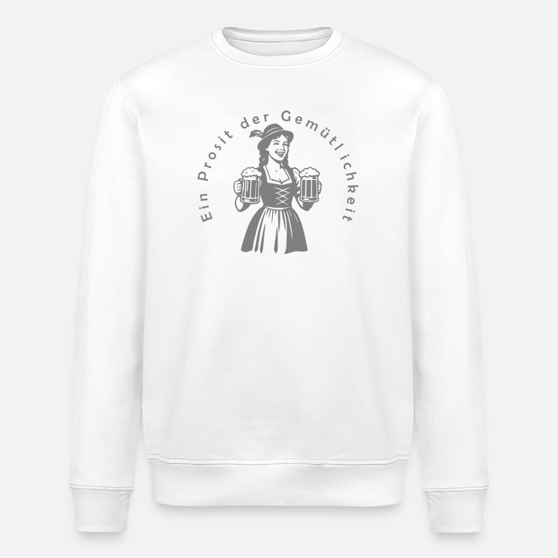 Ein Prosit der Gemütlichkeit - Stanley/Stella Unisex Bio-Sweatshirt ROLLER - Weiß