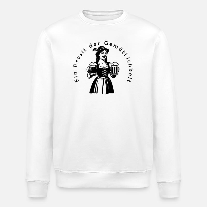 Ein Prosit der Gemütlichkeit - Stanley/Stella ROLLER Unisex Organic Sweatshirt - white