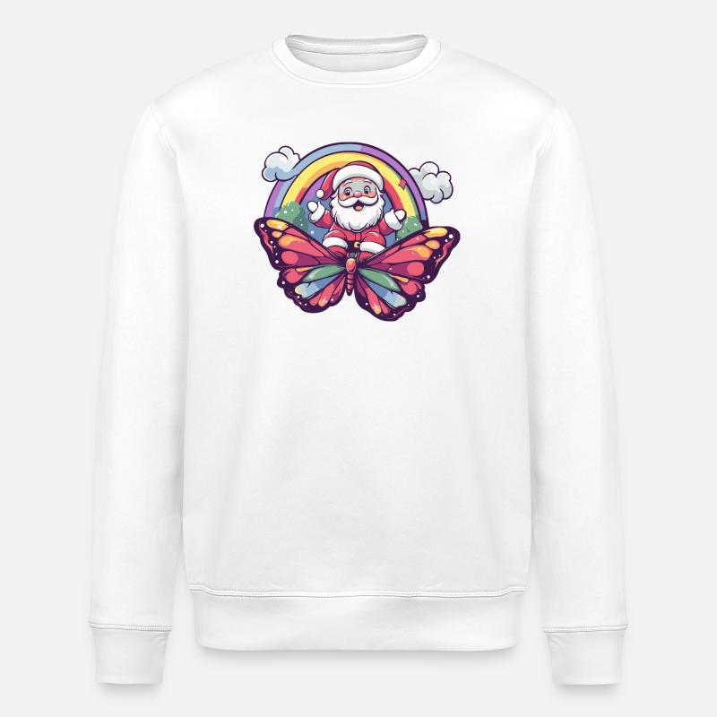 Noël Papillon Noël - Sweat bio ROLLER Stanley/Stella Unisexe - blanc