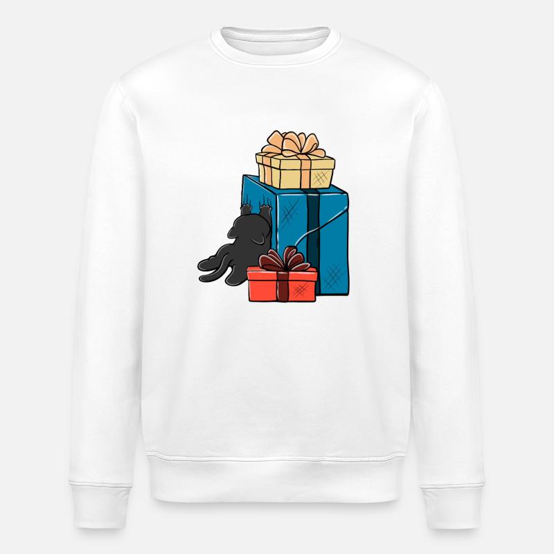 Cadeau chaos chat - Sweat bio ROLLER Stanley/Stella Unisexe - blanc