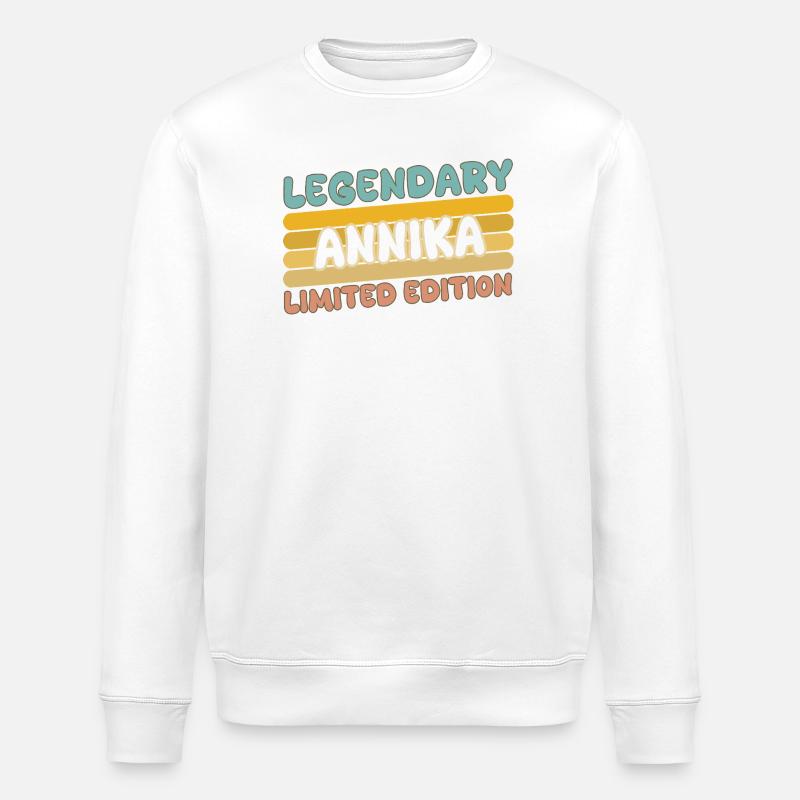 Annika comme nom - Sweat bio ROLLER Stanley/Stella Unisexe - blanc